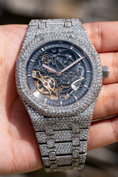 audemars piguet watch diamonds|audemars piguet skeleton diamond.